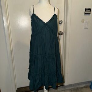 Max + Ash Teal Spaghetti Strap Dress